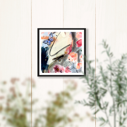 "What Remains" - Interchangable Painting Art Prints - 8x8 Inches