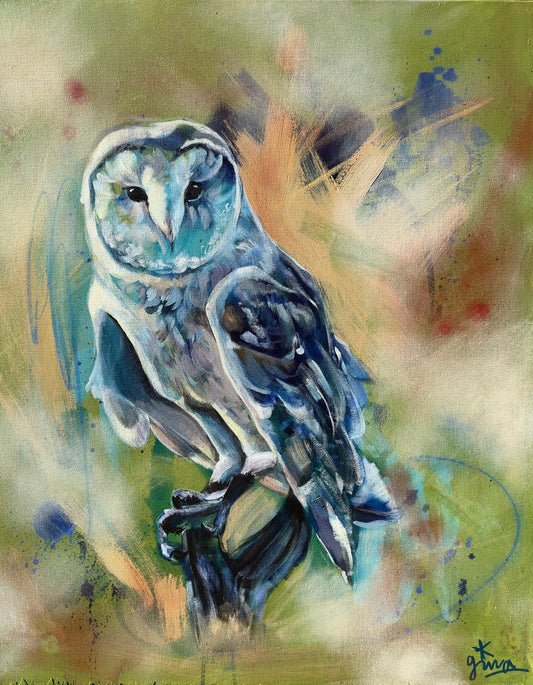 "Cherub" - Owl Original Artwork