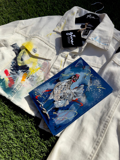 Hand-painted Denim Jacket - "Dynamic"