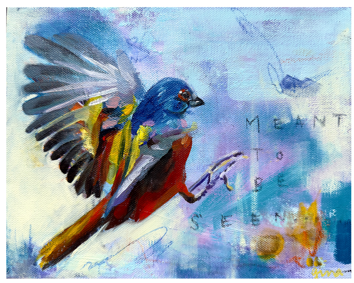 "Full Volume" - Bird Original Artwork